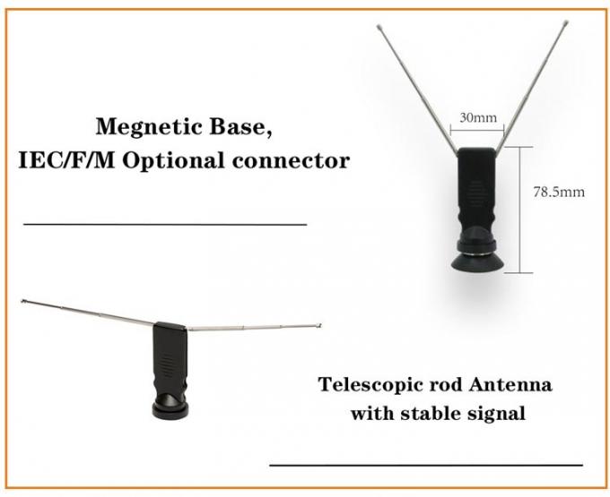 Vhf interior/antena telescópica de la antena de TV TVAD de la frecuencia ultraelevada/de BARRA de la antena para el hogar de la TVAD