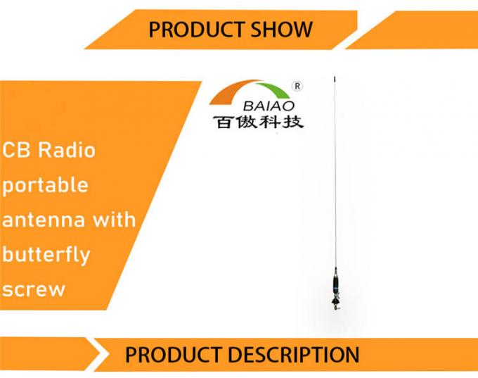 Antena inalámbrica de la radio de CB Mobile Antenna Whip 27MHz del fabricante para el coche