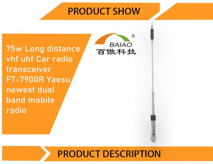 radio móvil del vhf 75w de la frecuencia ultraelevada de coche de la radio de la banda dual más nueva de larga distancia del transmisor-receptor FT-7900R