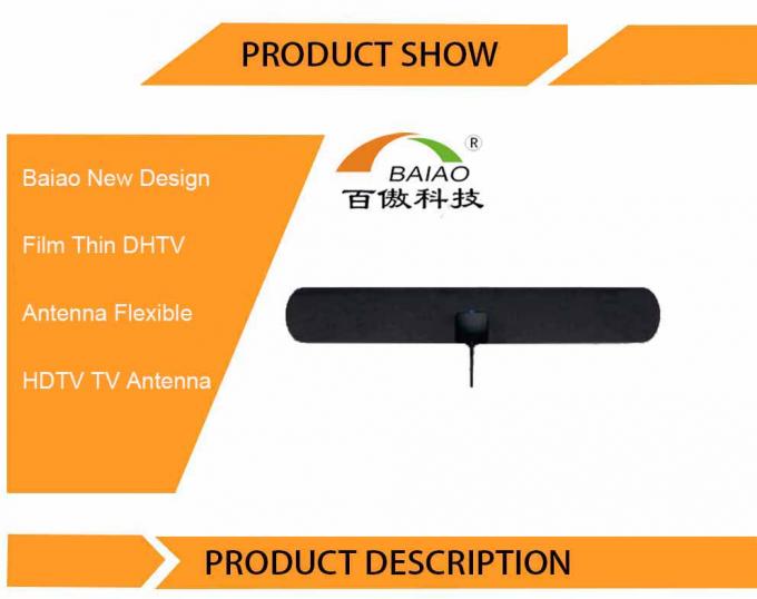 Aumentador de presión fino de papel Antena TV de la antena de TV del coche de Isdb DVB-T de la venta caliente con la etiqueta engomada adhesiva