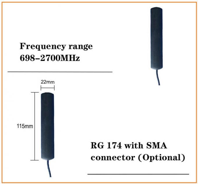 Aumentador de presión caliente popular de la antena 2g 3g 4g de la señal de la antena de la antena 7dbi 2300mhz 4g de la venta 3g 4g
