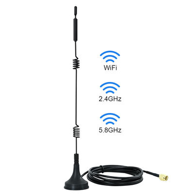 WiFi 2.4GHz 5GHz 5.8GHz Antenna de base magnética para cámara de seguridad de video inalámbrico