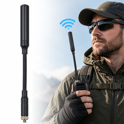 Antena Táctica Boomerang, Banda Dual 144/430MHz Antena Portátil de Radioaficionado con Interfaz SMA Opcional