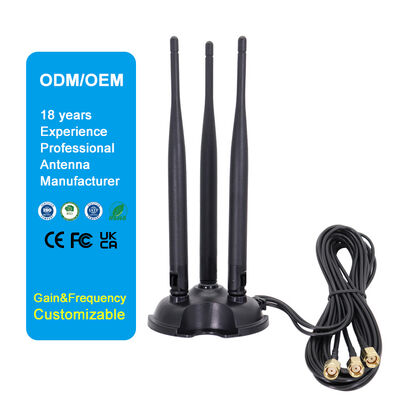 Antena WiFi omnidireccional de alta ganancia de doble banda 2.4G 5.8G, antena omnidireccional de 8dBi para enrutador WiFi y tarjeta de red inalámbrica