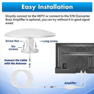 Mejor reemplazo de la antena aérea para exteriores Amplificador de RV Antenna Amplificador de señal para camión Motorhome campingcar