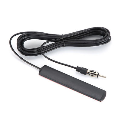 DIN Plug Adhesive Patch Automóvil Auto oculto AM FM Radio Antenna para el vehículo Camión Unidad de receptor estéreo