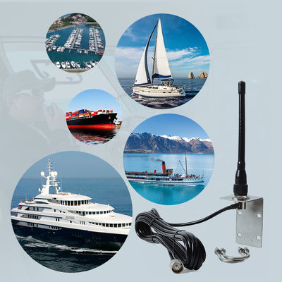 Antennas marinas de alta frecuencia VHF aéreas 156-163Mhz Antennas de walkie-talkie para botes Pontoon Velero Yacht Radios marinas
