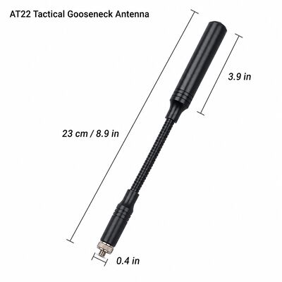 Antena Táctica Boomerang, Banda Dual 144/430MHz Antena Portátil de Radioaficionado con Interfaz SMA Opcional