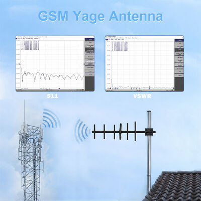 Antenna GSM Yagi 9dBi de alta ganancia exterior 3G 4G Antenna Yagi Polarización vertical/horizontal para el refuerzo de la señal celular