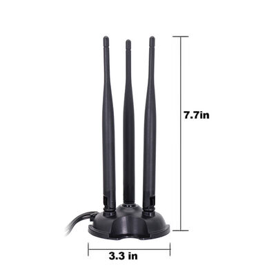 Antena WiFi omnidireccional de alta ganancia de doble banda 2.4G 5.8G, antena omnidireccional de 8dBi para enrutador WiFi y tarjeta de red inalámbrica