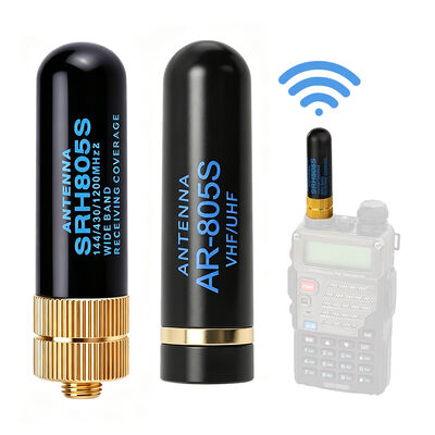 2.15dBi Alta ganancia VHF UHF Antena duradera de banda doble portátil Antena de radio bidireccional para uso al aire libre